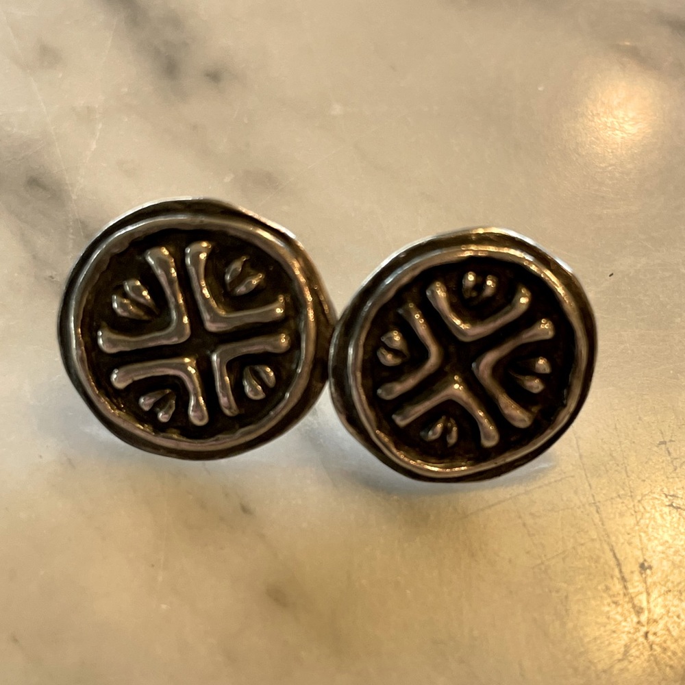 Vintage Boho James Avery Sterling silver earrings.